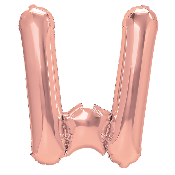 Balon foliowy litera W rose gold 40cm N
