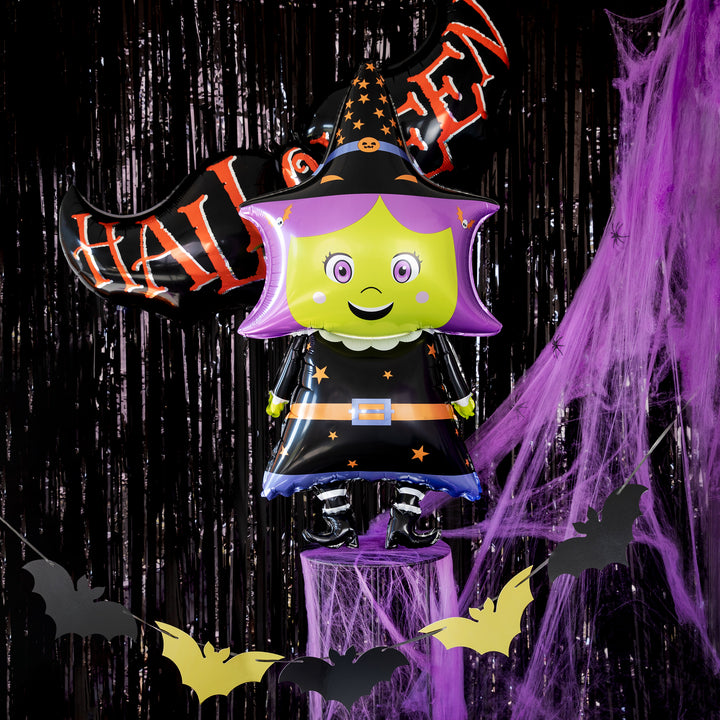 Balon foliowy Wiedźma Halloween aranżacja