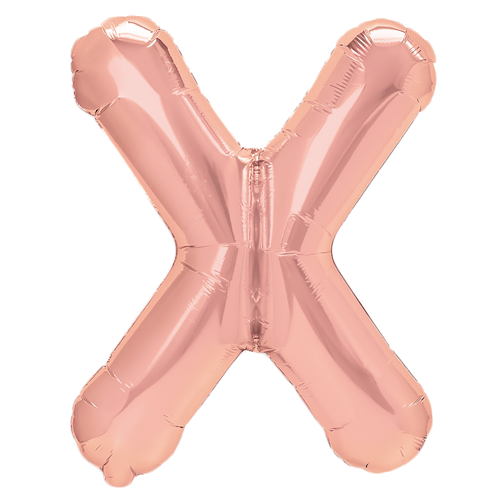 Balon foliowy litera X rose gold 40cm L