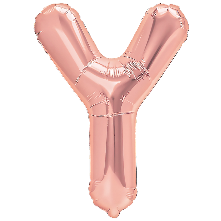 Balon foliowy litera Y rose gold 40cm L