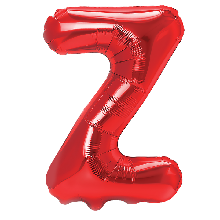 Balon foliowy litera Z czerwony 40cm L