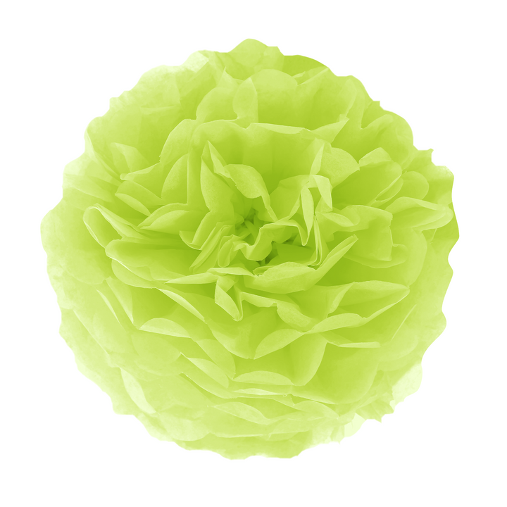 Pompon bibułowy, zielony, 35 cm