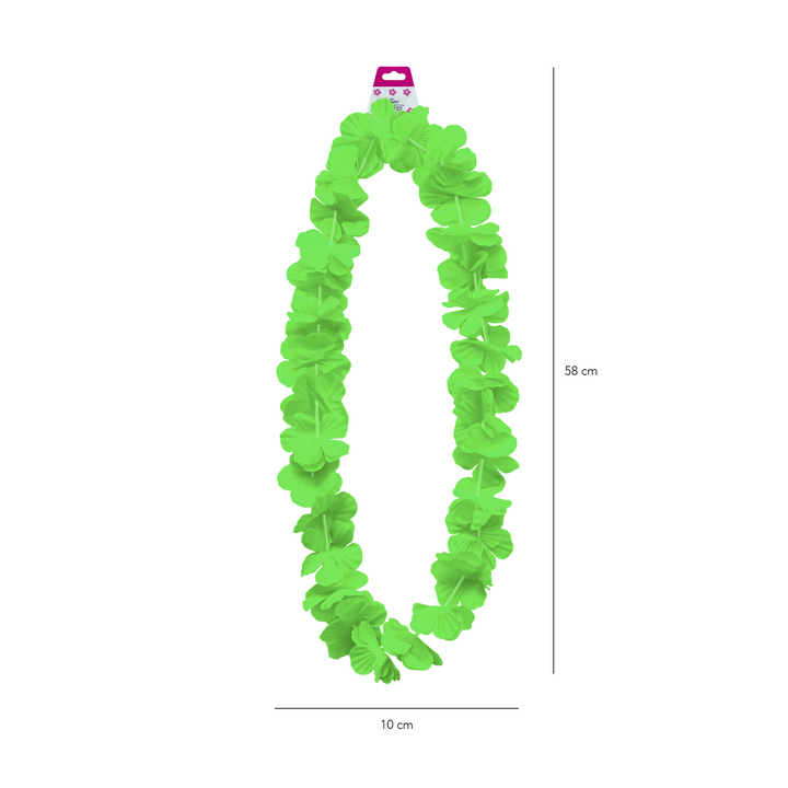 Naszyjnik hawajski zielony 100cm