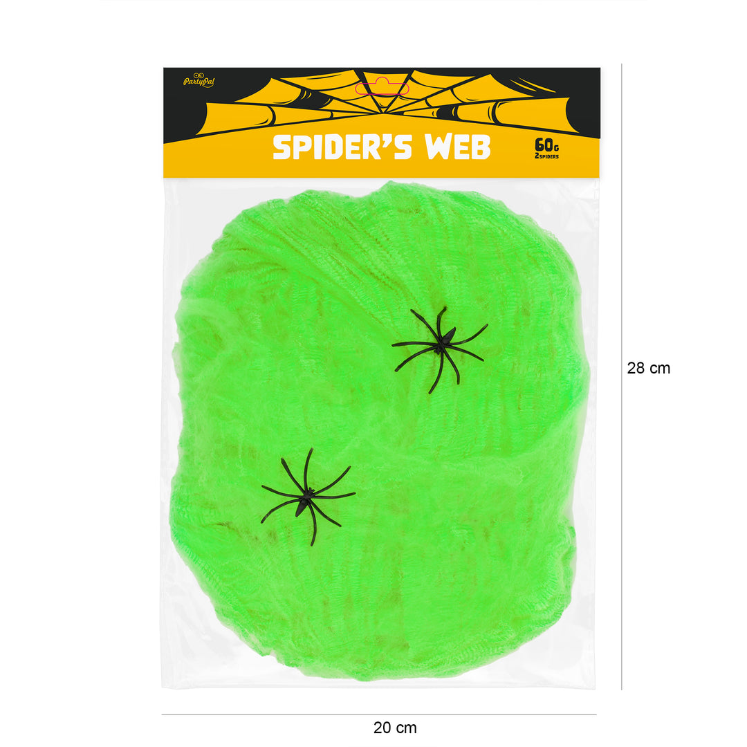 Pajęczyna Halloween zielona 60g