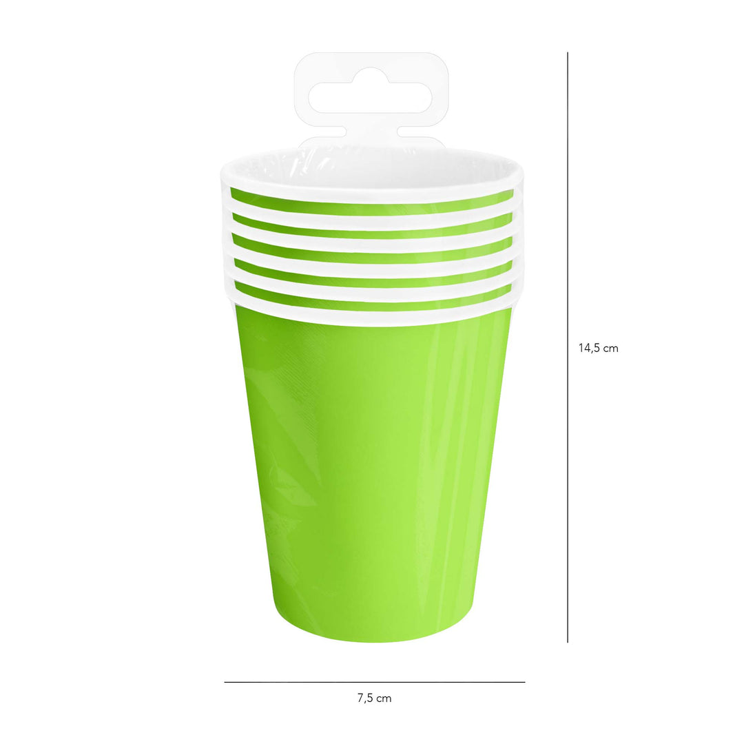 Kubek zielony 220ml 6szt.