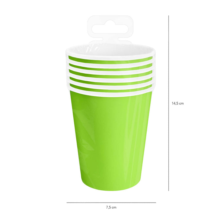 Kubek zielony 220ml 6szt.
