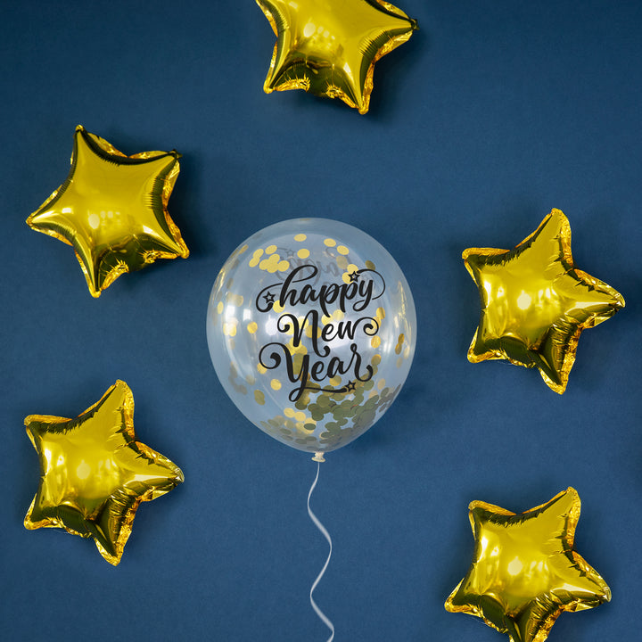 Balony Happy New Year 12cali 100szt.